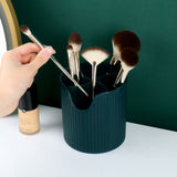 NNEAGS Green Cosmetic Jewelry Storage Organiser Set Makeup Brush Lipstick Skincare Holder Jewelry Storage Box with Handle
