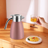 NNEAGS 1.8L Stainless Steel Kettle Insulated Vacuum Flask Water Coffee Jug Thermal Pink