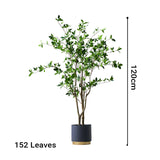 NNEAGS 120cm Green Artificial Indoor Watercress Tree Fake Plant Simulation Decorative
