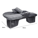 NNEAGS 2X Inflatable Car Mattress Portable Travel Camping Air Bed Rest Sleeping Bed Grey