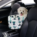 NNEAGS Car Central Control Nest Pet Safety Travel Bed Dog Kennel Portable Washable Pet Bag White