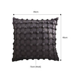 NNEAGS 50cm Black Medieval-style Puff Rivet Square Product Throw Pillow