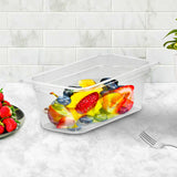 NNEAGS 100mm Clear Gastronorm GN Pan 1/3 Food Tray Storage Bundle of 4