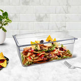 NNEAGS 200mm Clear Gastronorm GN Pan 1/1 Food Tray Storage Bundle of 4 with Lid