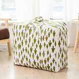 NNEAGS 2X Green Pine Tree Super Large Storage Luggage Bag Double Zipper Foldable Travel Organiser Essentials