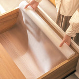 NNEAGS 2X 30x500cm Transparent Kitchen Drawer Cabinet Multi Use Liner Non Slip Mat
