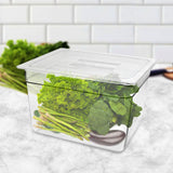 NNEAGS 200mm Clear Gastronorm GN Pan 1/2 Food Tray Storage with Lid