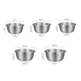 NNEAGS Stainless Steel Nesting Basin Colander Perforated Kitchen Sink Washing Bowl Metal Basket Strainer Set of 5