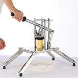 NNEAGS 2X Commercial Potato French Fry Fruit Vegetable Cutter Stainless Steel 3 Blades