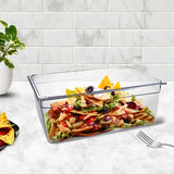NNEAGS 200mm Clear Gastronorm GN Pan 1/1 Food Tray Storage Bundle of 6