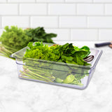 NNEAGS 150mm Clear Gastronorm GN Pan 1/2 Food Tray Storage Bundle of 4