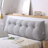 NNEAGS 2X 180cm Silver Triangular Wedge Bed Pillow Headboard Backrest Bedside Tatami Cushion Home Decor
