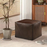 NNEAGS 2X 40cm Premium Leather Pillow with Soft EPP Particle Insert for Ultimate Comfort Home Decor