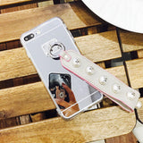 NNEAGS Luxury Fashionable Durable Silver Mirror Back iPhone Case 7