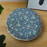 NNEAGS 45cm Blue Premium Polyester Cotton Cushion with EPP Particle Insert for Enhanced Comfort