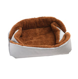 NNEAGS Silver Dual-purpose Cushion Nest Cat Dog Bed Warm Plush Kennel Mat Pet Home Travel Essentials