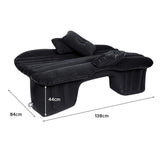 NNEAGS 2X Inflatable Car Mattress Portable Travel Camping Air Bed Rest Sleeping Bed Black