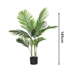 NNEAGS 4X 145cm Green Artificial Indoor Swallowtail Sunflower Tree Fake Plant Simulation Decorative