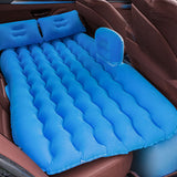 NNEAGS 2X Blue Ripple Inflatable Car Mattress Portable Camping Air Bed Travel Sleeping Kit Essentials
