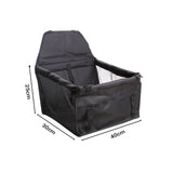 NNEAGS 2X Waterproof Pet Booster Car Seat Breathable Mesh Safety Travel Portable Dog Carrier Bag