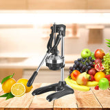 NNEAGS Stainless Steel Manual Juicer Hand Press Juice Extractor Squeezer Lemon Orange Citrus Black