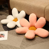 NNEAGS 2X Pink Daisy Flower Shape Cushion Soft Leaning Bedside Pad Floor Plush Pillow Home Decor