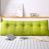 NNEAGS 2X 120cm Green Triangular Wedge Bed Pillow Headboard Backrest Bedside Tatami Cushion Home Decor