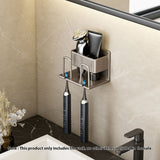 NNEAGS 15cm Wall-Mounted Bathroom Storage Organiser Space Saving Adhesive Shelf Rack