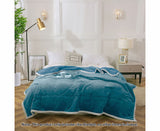 NNEAGS Lake Blue Throw Blanket Warm Cozy Double Sided Thick Flannel Coverlet Fleece Bed Sofa Comforter