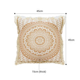 NNEAGS 50cm Pillow Cover Moon Decor Cotton Decorative Throw Pillow
