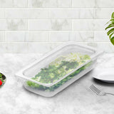 NNEAGS 65mm Clear Gastronorm GN Pan 1/3 Food Tray Storage with Lid