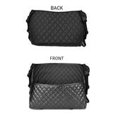 NNEAGS 4X Black Leather Car Storage Portable Hanging Organizer Backseat Multi-Purpose Interior Accessories Bag
