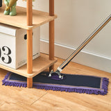NNEAGS 90cm Purple Microfiber Flat Mop Floor Cleaning Pads Rotating Dust Remover