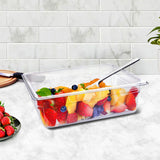 NNEAGS 100mm Clear Gastronorm GN Pan 1/2 Food Tray Storage Bundle of 6