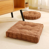 NNEAGS 2X Coffee Square Cushion Soft Leaning Plush Backrest Throw Seat Pillow Home Office Decor