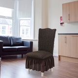 NNEAGS Coffee Chair Cover Seat Protector with Ruffle Skirt Stretch Slipcover Wedding Party Home Decor