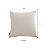 NNEAGS 45cm Square Soft Polyester Luxury Count Modern Fashion Throw Pillow