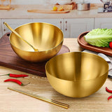 NNEAGS 15cm Gold Salad Bowl with Model 201 Elegant and Durable Kitchen Essential