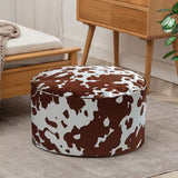 NNEAGS 2X 48x35cm Round Soft Pouffe Seat Cushion Elegant Home Accent D?cor Stylish Footstool