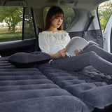 NNEAGS 2X Black Inflatable Car Boot Mattress Portable Camping Air Bed Travel Sleeping Essentials