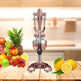 NNEAGS Stainless Steel Manual Juicer Hand Press Juice Extractor Squeezer Lemon Orange Citrus Gold