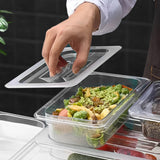 NNEAGS Clear Gastronorm 1/2 GN Lid Food Tray Top Cover Bundle of 4