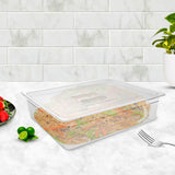 NNEAGS 150mm Clear Gastronorm GN Pan 1/1 Food Tray Storage Bundle of 2 with Lid