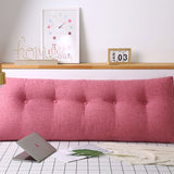 NNEAGS 2X 120cm Pink Triangular Wedge Bed Pillow Headboard Backrest Bedside Tatami Cushion Home Decor
