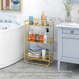 NNEAGS 3 Tier Rectangular Bathroom Shelf Multifunctional Storage Display Rack Organiser