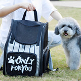 NNEAGS 2X Black Pet Carrier Backpack Breathable Mesh Portable Safety Travel Essentials Outdoor Bag