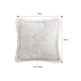 NNEAGS 2X 45cm Pillow Cover French Jacquard Woven France Peony Floral Made Throw Pillow