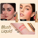 NNETM Waterproof Highlighter Contour Creamy Liquid Stick Cushion - All-in-One Contour, Blush, and Highlight Makeup