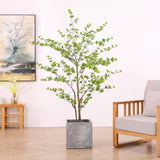 NNEAGS 120cm Green Artificial Indoor Watercress Tree Fake Plant Simulation Decorative