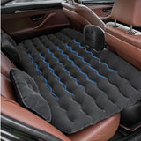 NNEAGS Black Ripple Inflatable Car Mattress Portable Camping Air Bed Travel Sleeping Kit Essentials
